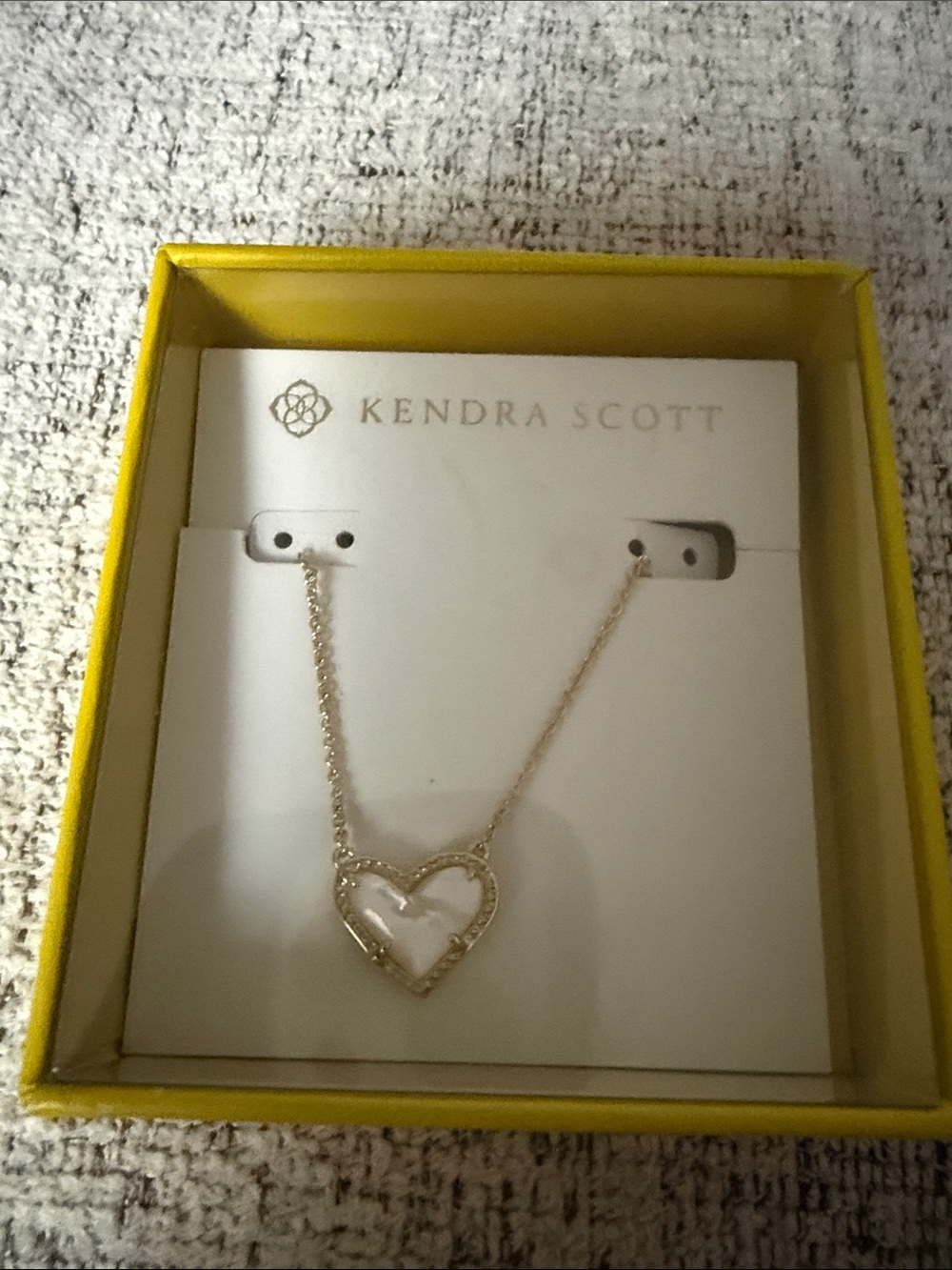 Kendra Scott Gold Open Heart Necklace